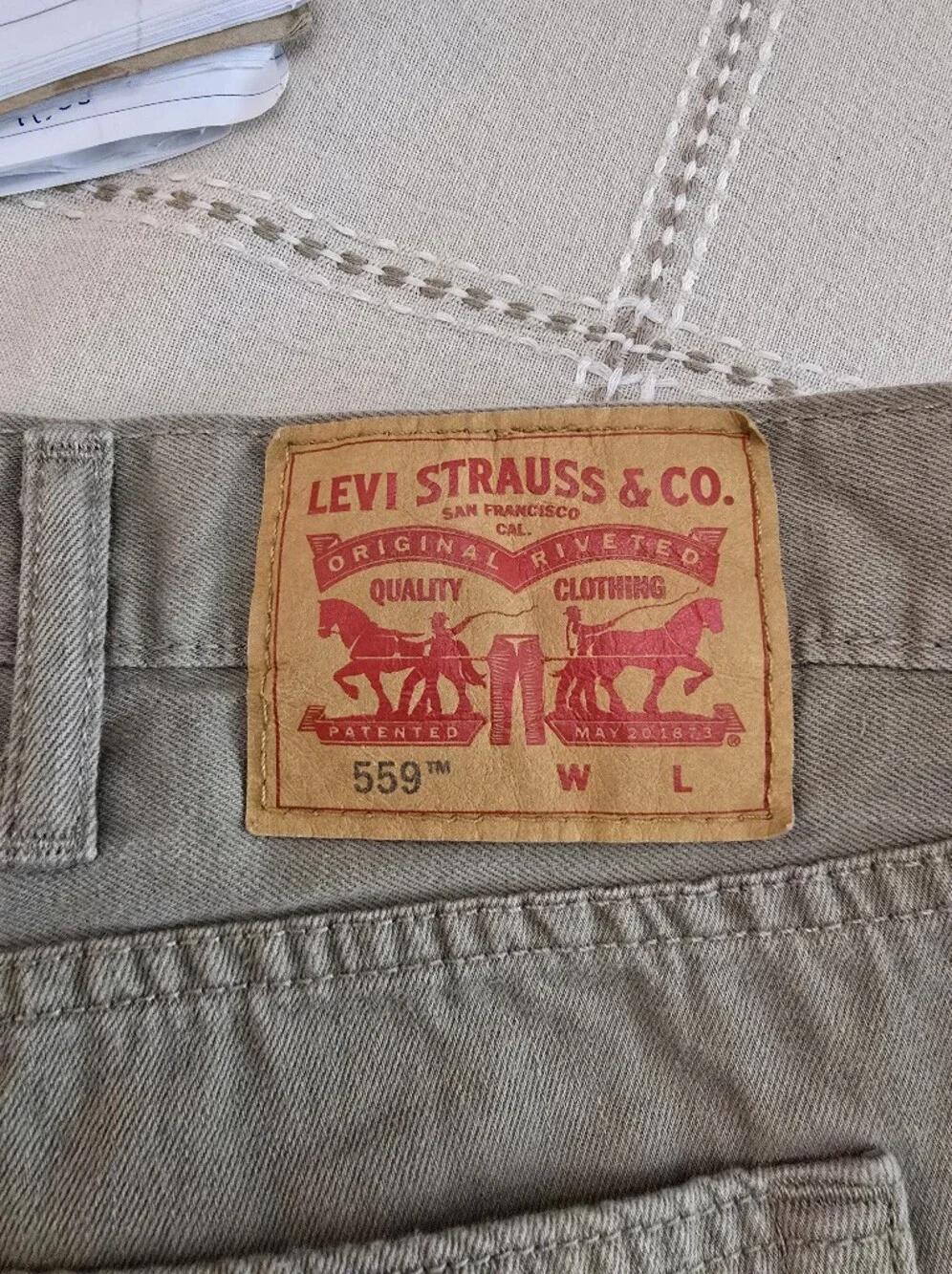 Levi's Men's Straight Jeans in Light Khaki